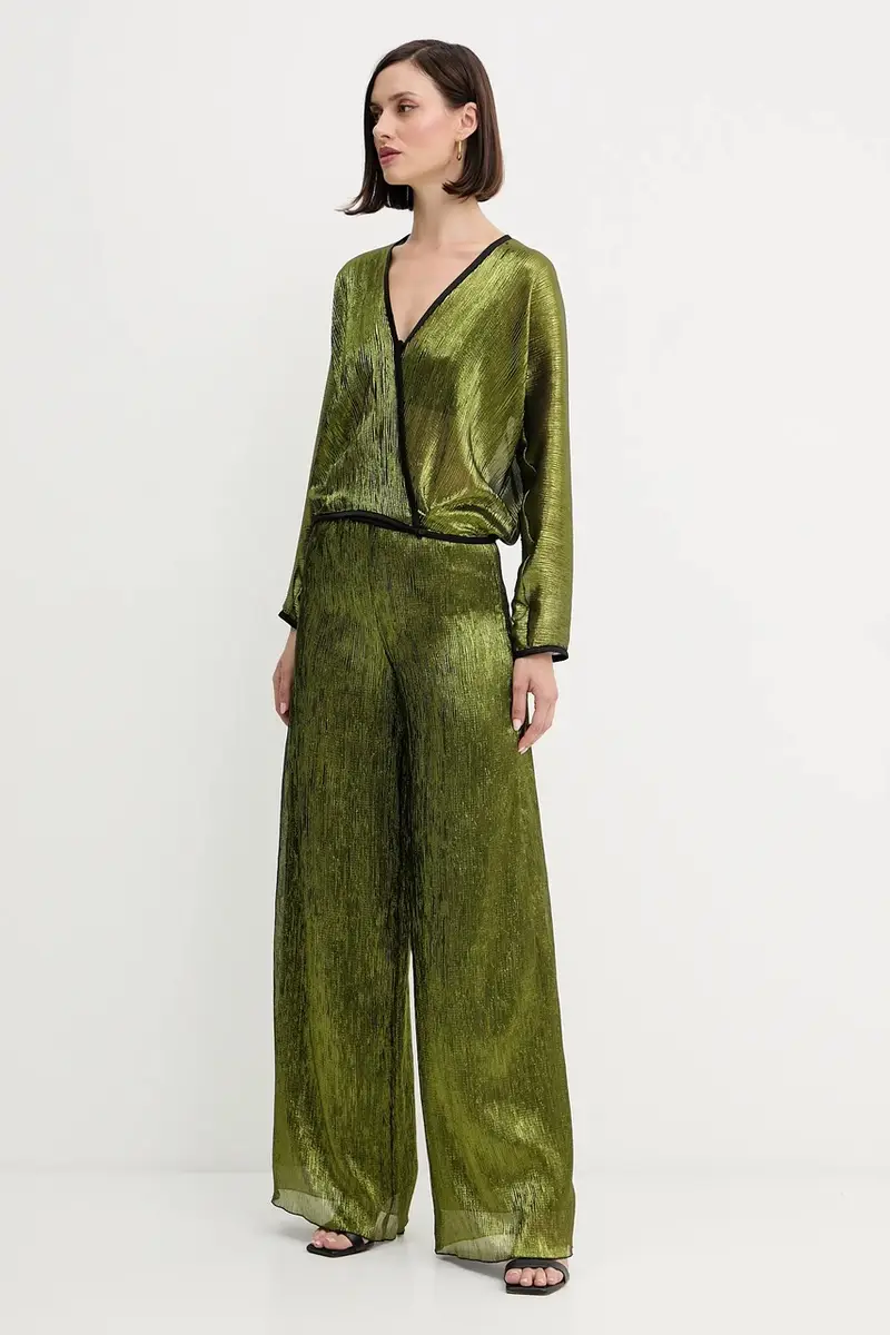 pantaloni donna colore verde 14106.my.pants miniatura 2