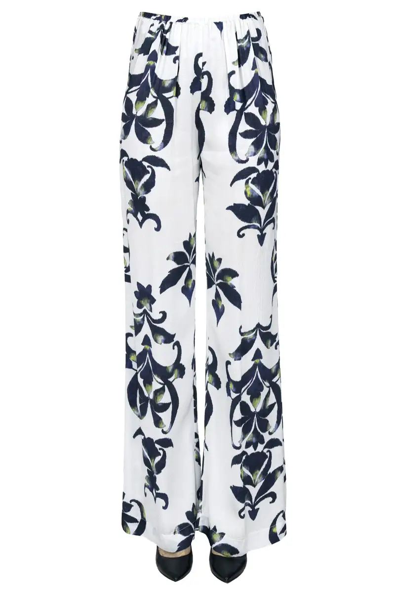 Pantaloni in satin Multicolore