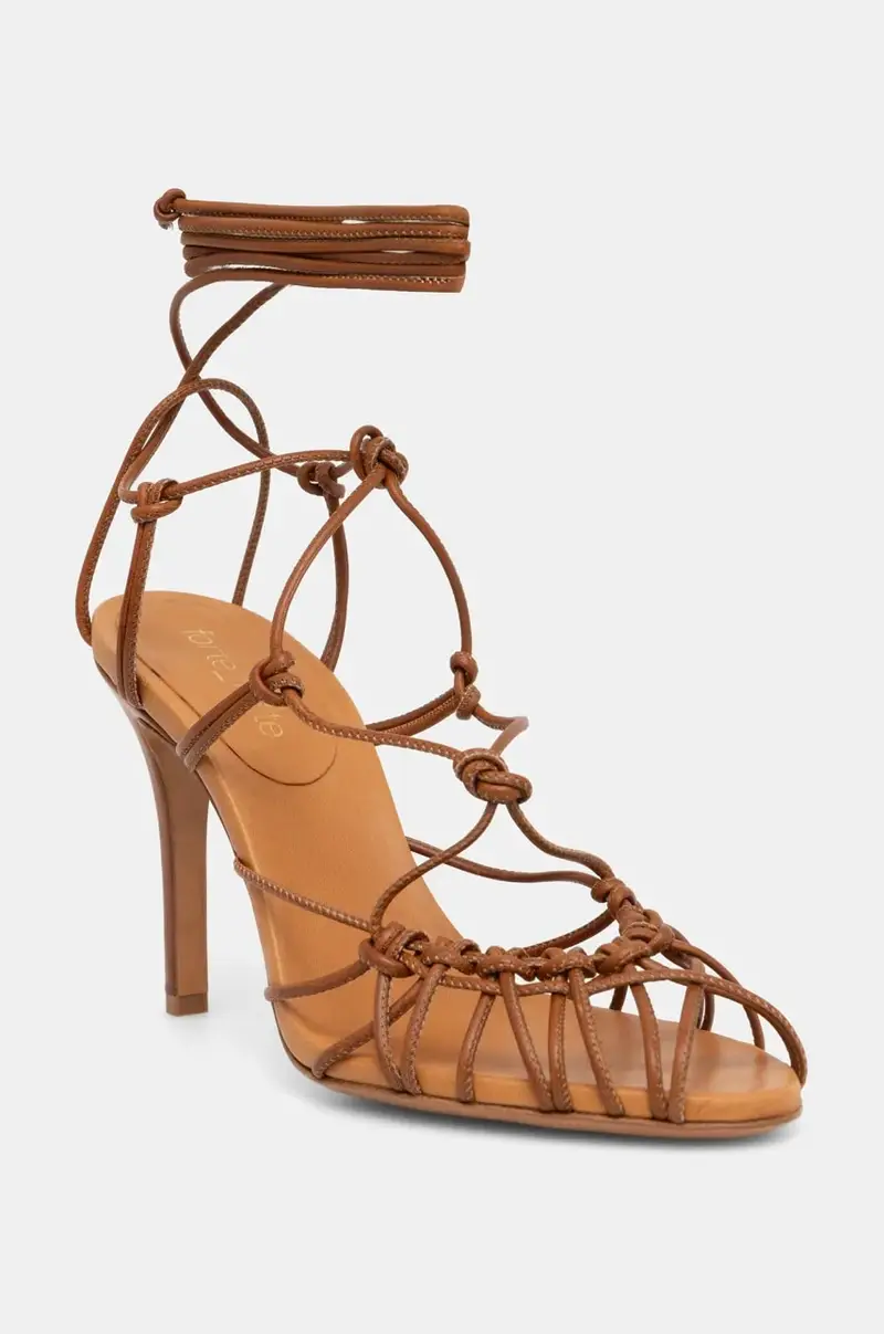 sandali in pelle colore marrone 13699 F47A 3011