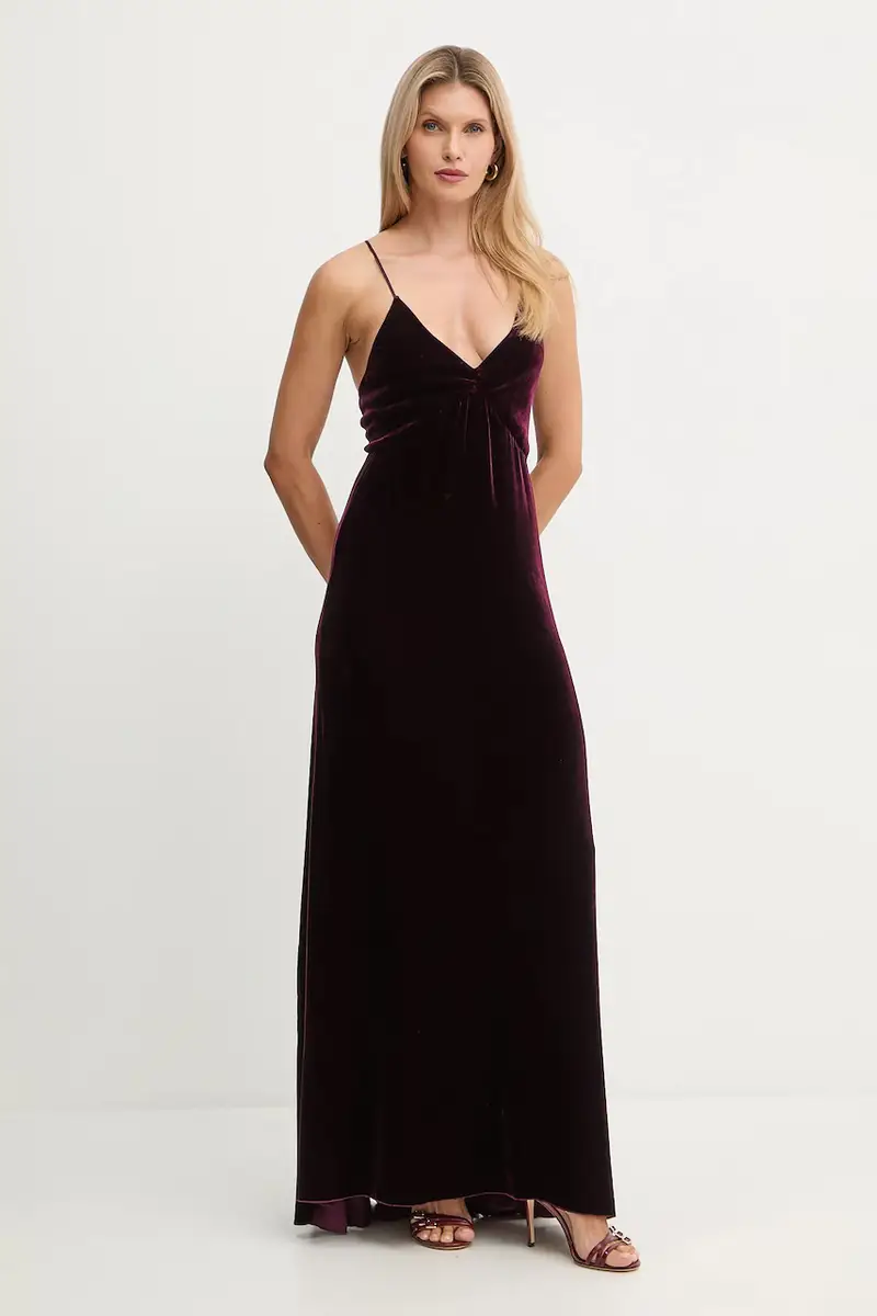 vestito con seta colore granata 14351.mydress