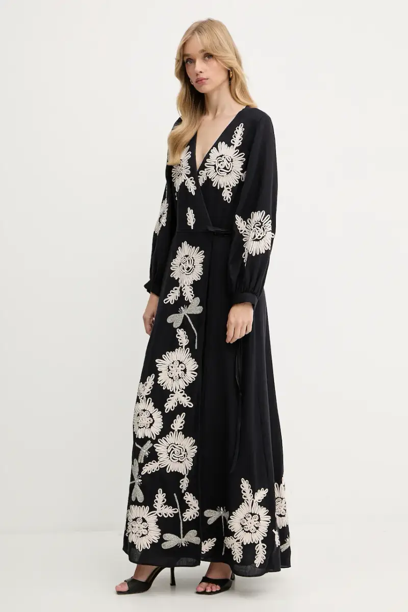 vestito in lana Nero miniatura 2