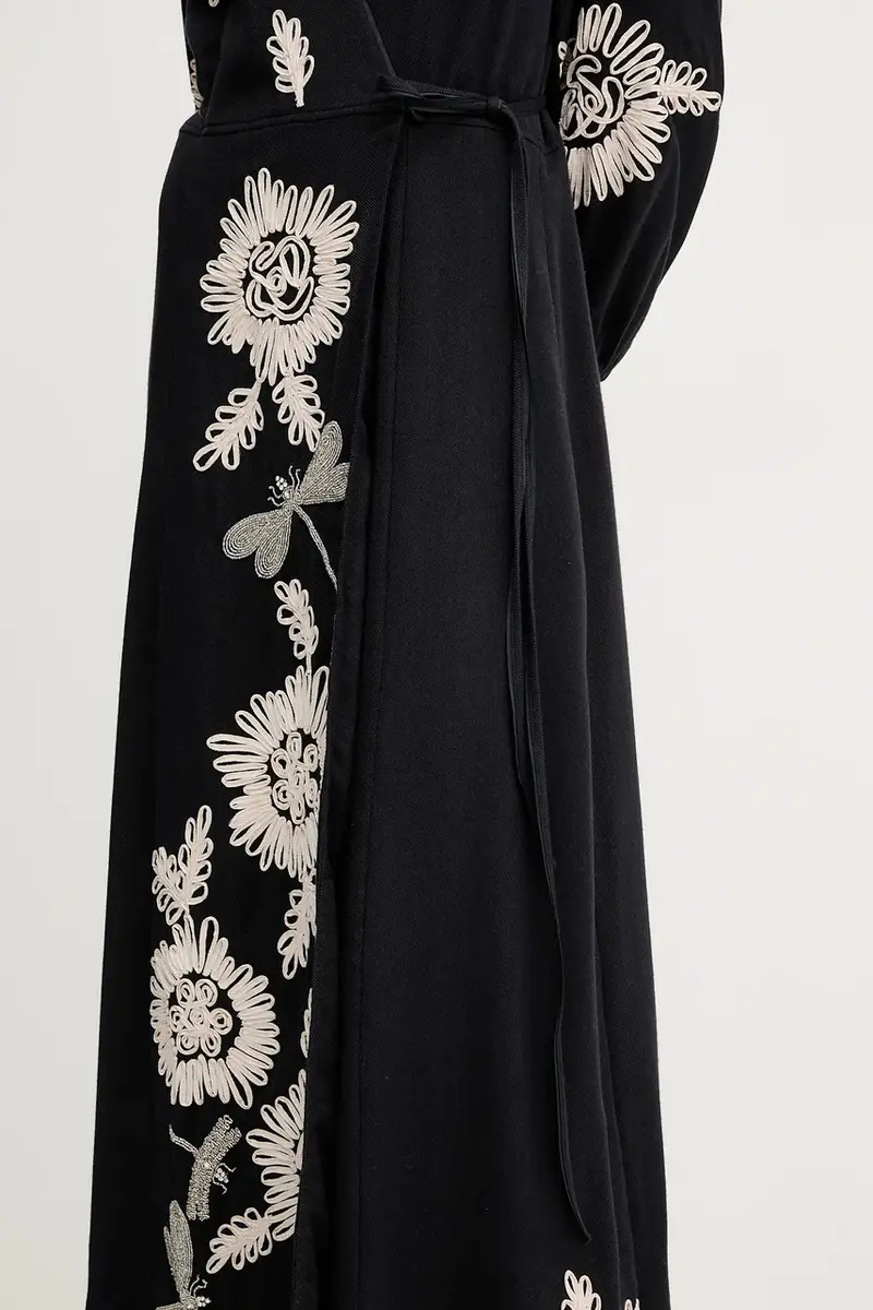 vestito in lana Nero miniatura 5