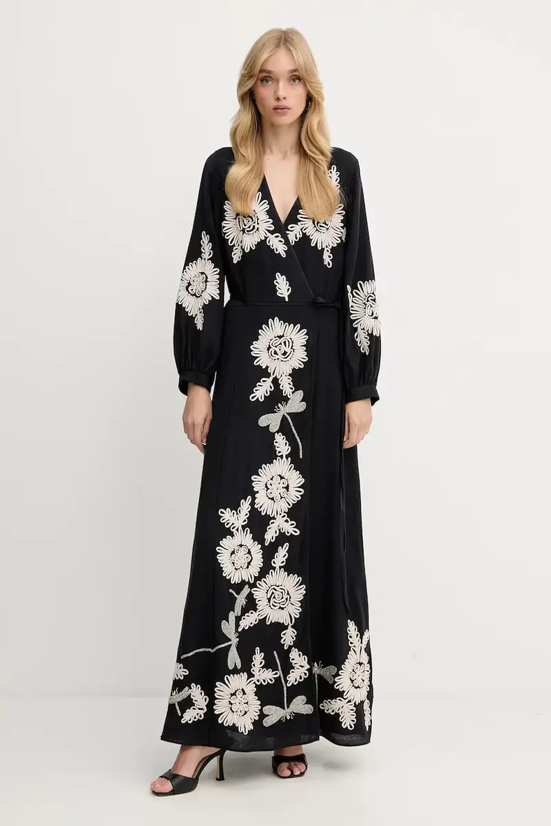 vestito in lana Nero