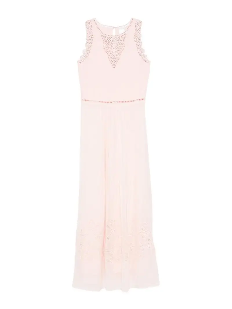 Vestito midi My Dress ricamato Color Carne E Neutri