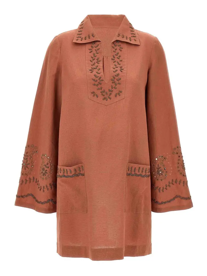 Vestito da Genevieve Rosso Scuro