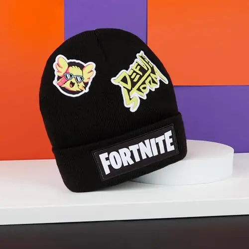 Fortnite Berretto Bambino Adolescente, Maglia Caldo Cappello Invernale, Accessori Invernali per Viaggi, Scuola, Regalo miniatura 2