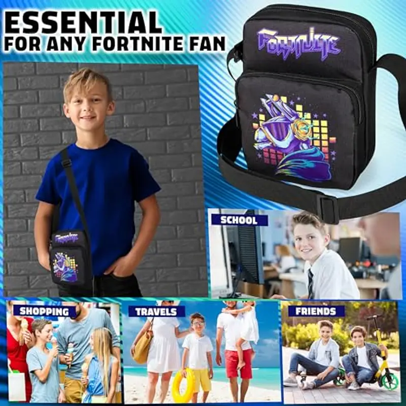 Fortnite Borsa a tracolla Ragazzo Nero 1143933 miniatura 2