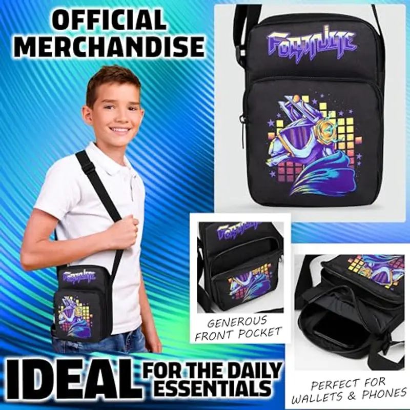 Fortnite Borsa a tracolla Ragazzo Nero 1143933 miniatura 3