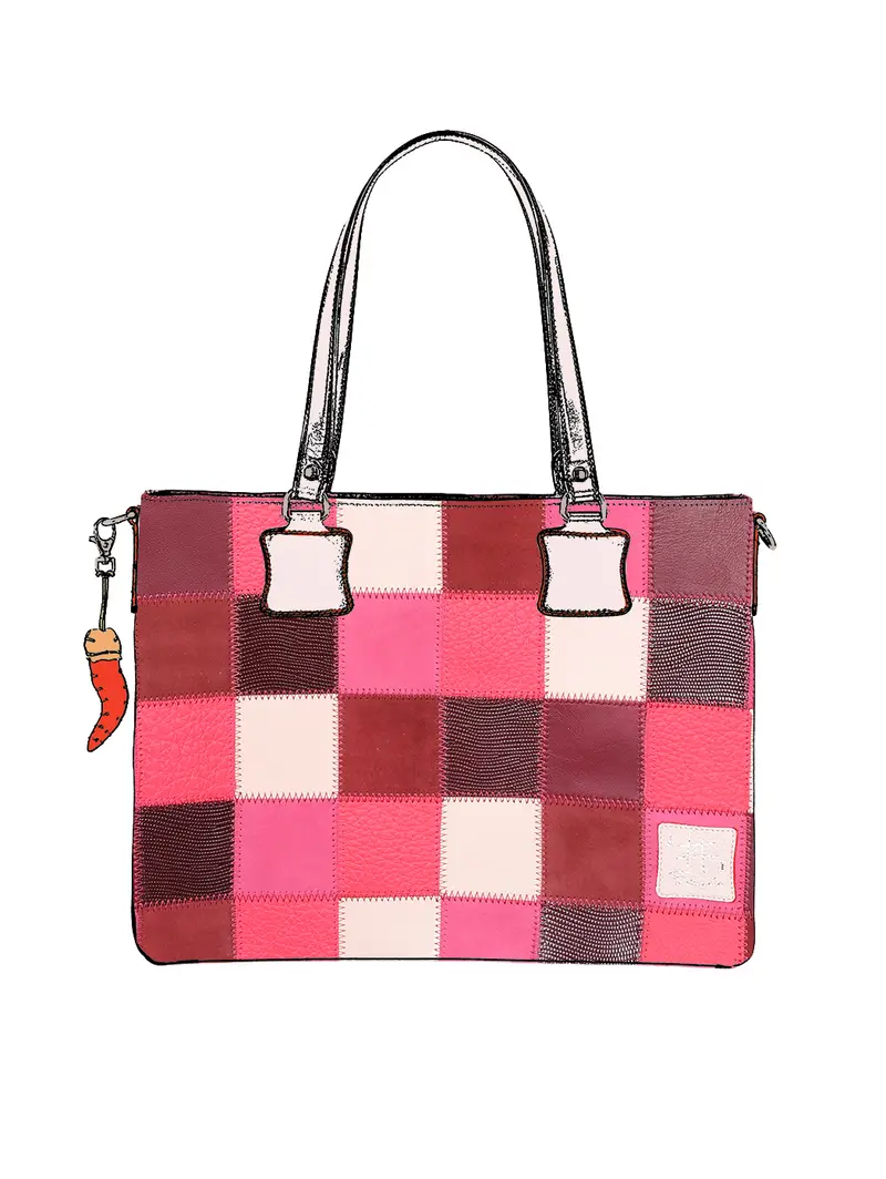Shopper Patchwork - Fuxia Viola