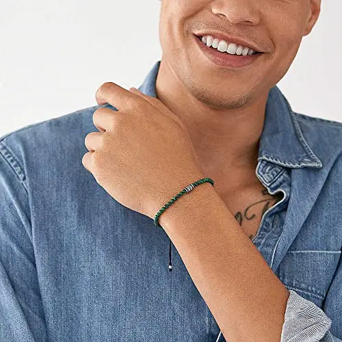 Fossil Bracciale Da Uomo, Lunghezza: 250 mm, Larghezza: 4 mm Bracciale In Acciaio Inossidabile Argento, JF04415040 miniatura 2