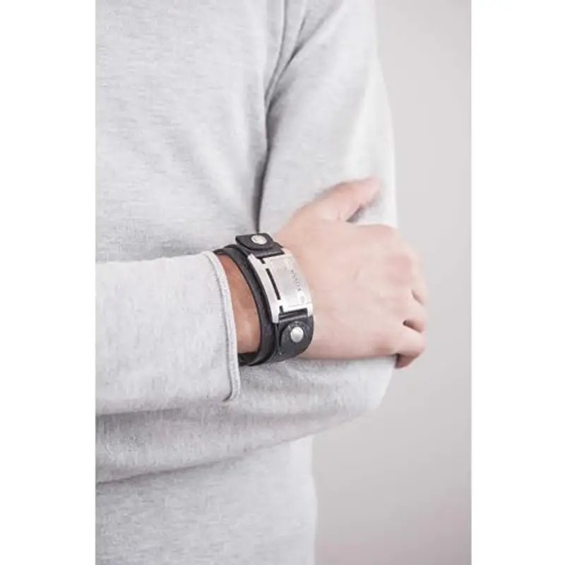 Fossil Bracciale Da Uomo, Lunghezza Totale: 242 mm, Larghezza Id: 29 mm Bracciale In Acciaio Inossidabile Nero miniatura 2