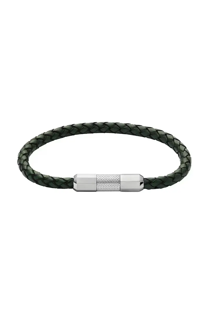 bracciale in pelle uomo JF04919040 Argento