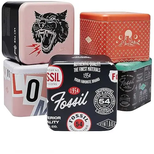 Fossil Bracciale Per Il Benessere Degli Uomini, Lunghezza Interna: 170 mm ~ 250 mm Nero Bracciale Semi miniatura 2