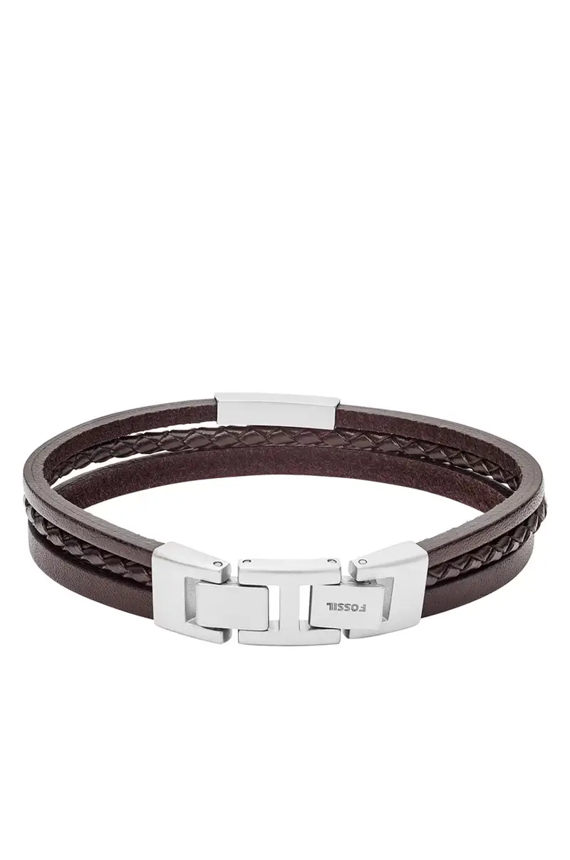 Fossil Braccialetto Marrone in Pelle