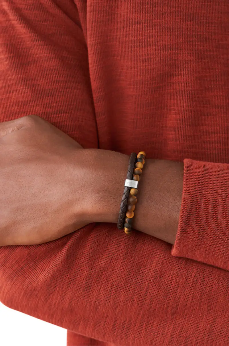 braccialetto Marrone miniatura 3