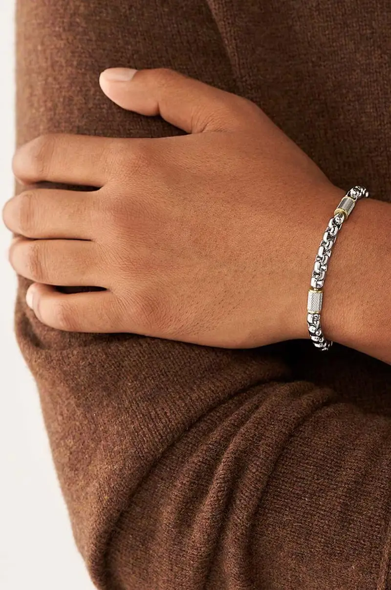 braccialetto uomo JF04138998 Argento miniatura 5