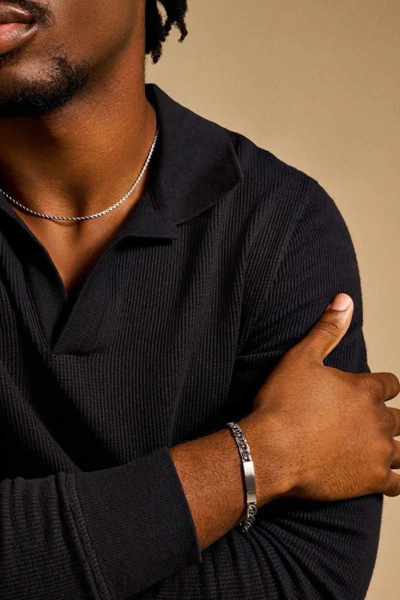 braccialetto uomo JF04823040 Argento miniatura 5