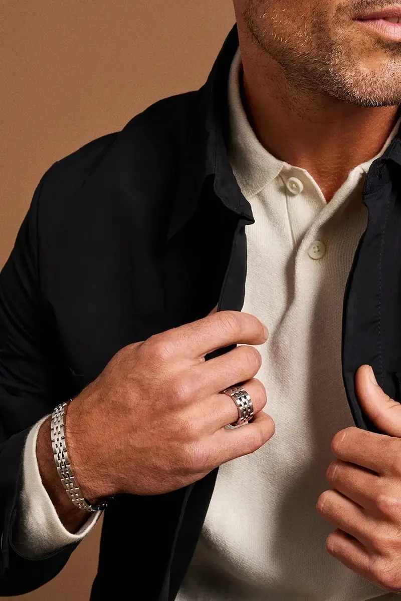 braccialetto uomo JF04825040 Argento miniatura 5