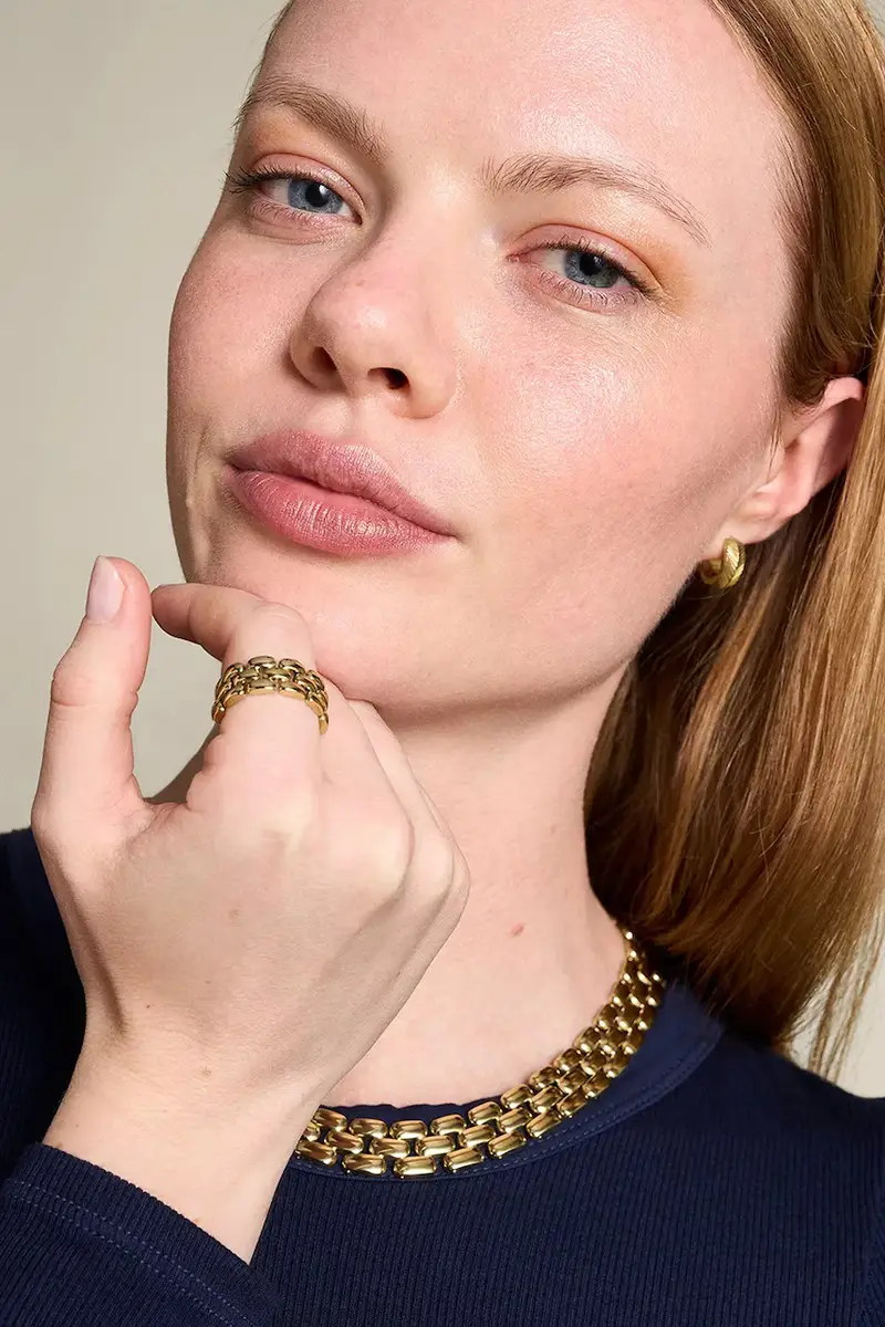 collana Arden Watch Links JF04783710 Oro miniatura 5