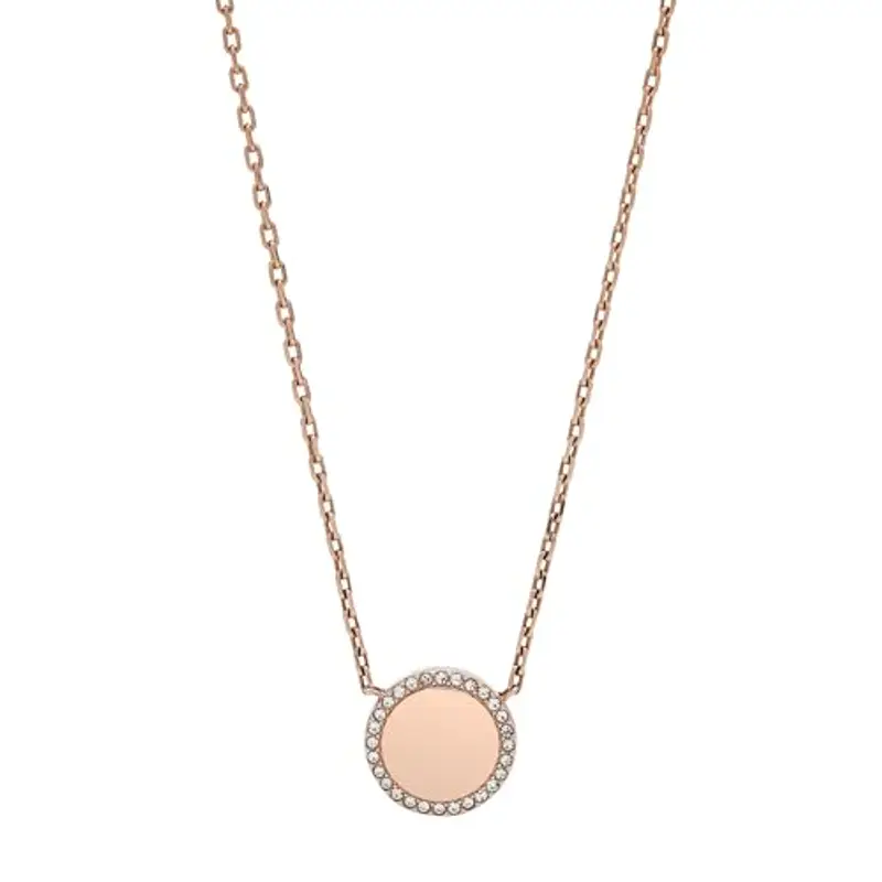 Fossil Collana Da Donna, Lunghezza 40,6 Cm, Estensione 5,1 Cm Collana In Acciaio Inossidabile Oro Rosa, JOF00491791