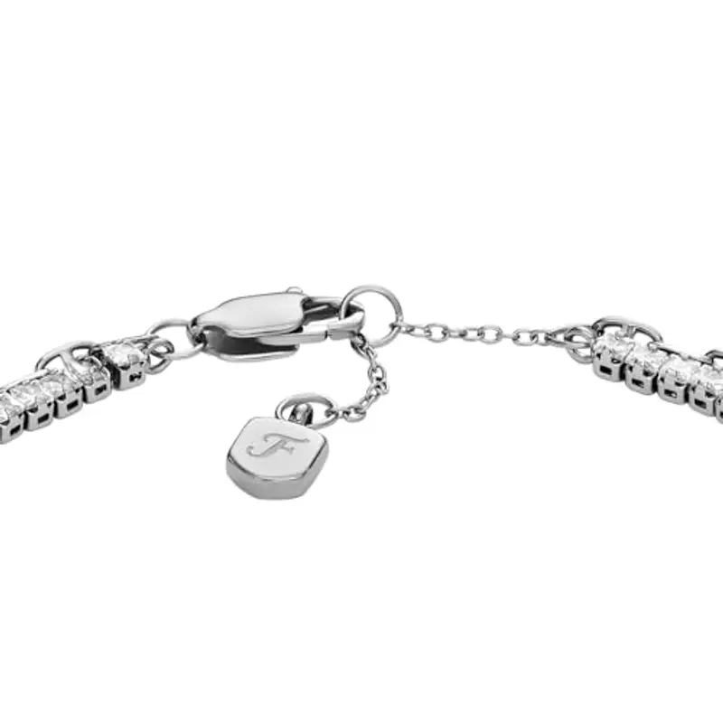 Fossil Heritage D-Link Glitz JA7273040 - Bracciale da donna in metallo argentato, Eine Grösse, Ottone, Nessuna pietra preziosa, Grigio Metallo miniatura 3