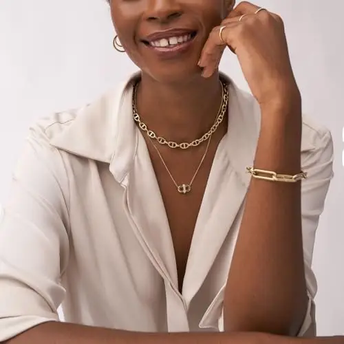 Fossil Orecchini Donna Oro 3144107 miniatura 2