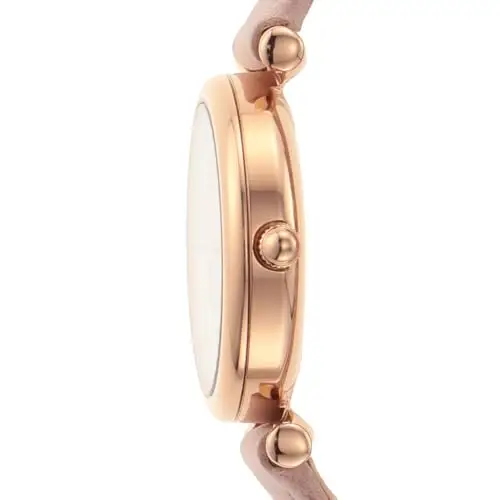 Fossil Orologio Carlie da donna, Movimento al quarzo a tre lancette con cinturino in pelle, Rosa Chiaro miniatura 3