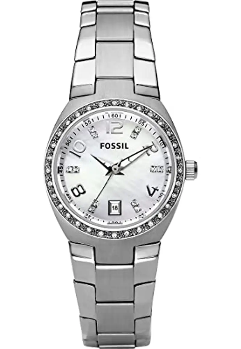Fossil Orologio Colleague da donna, movimento al quarzo, cassa in acciaio inossidabile argentata di 28 mm con bracciale in acciaio inossidabile, AM4141 miniatura 2