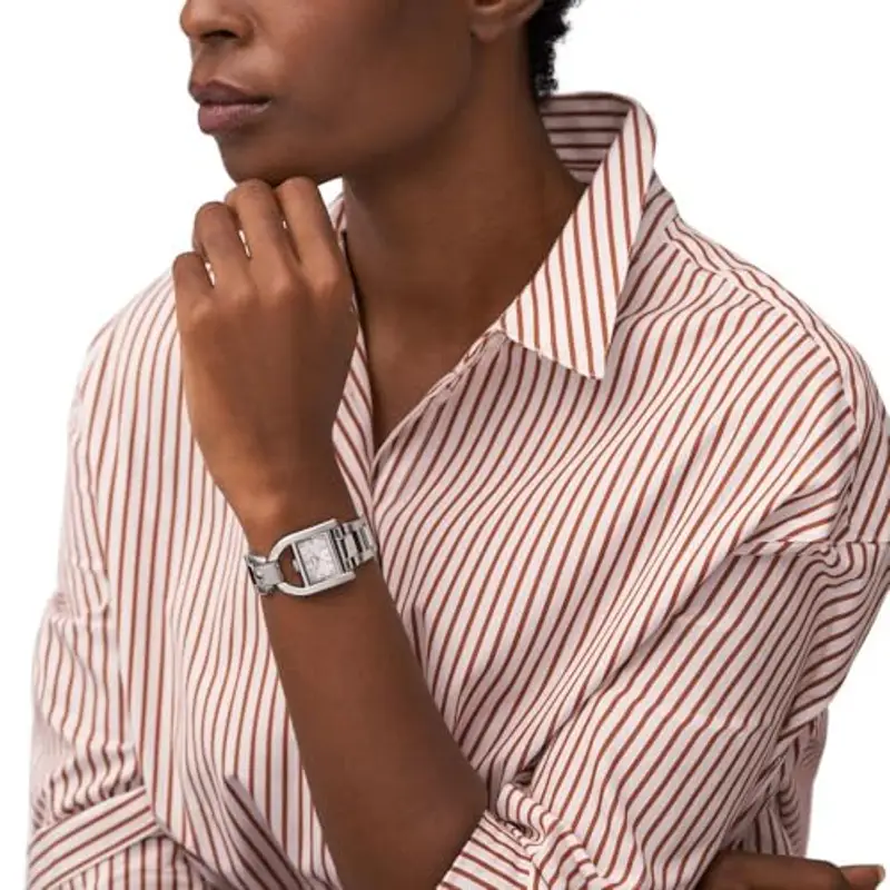 Fossil Orologio Harwell da donna, Movimento al quarzo a tre lancette con cinturino in acciaio inossidabile o in pelle miniatura 2