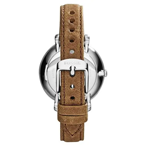 Fossil Orologio Jacqueline da donna, Movimento al quarzo a tre lancette con cinturino in pelle, Abbronzatura E Tonalità miniatura 2