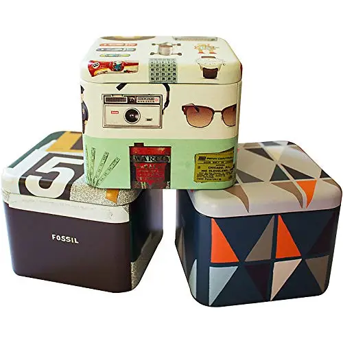 FOSSIL Orologio Jacqueline da donna, Movimento al quarzo a tre lancette con cinturino in pelle, Glitter blu e bianco miniatura 3