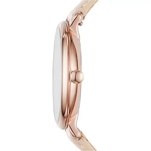 Fossil Orologio Jacqueline da donna, Movimento al quarzo a tre lancette con cinturino in pelle, Rosa Chiaro E Oro Rosa miniatura 2