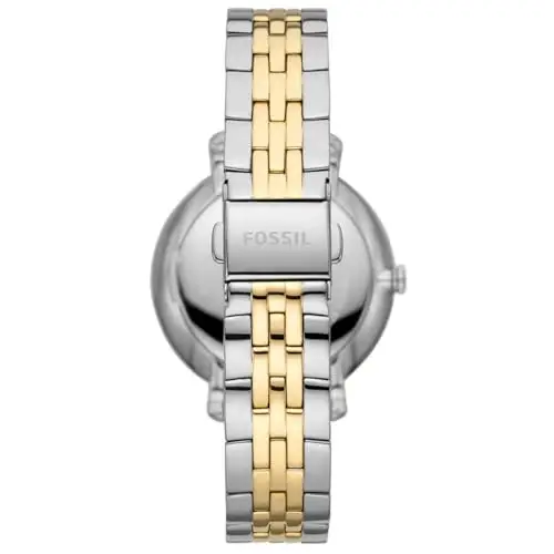 Fossil Orologio Jacqueline da donna, Movimento al quarzo a tre lancette con fasi lunari e cinturino in acciaio miniatura 3