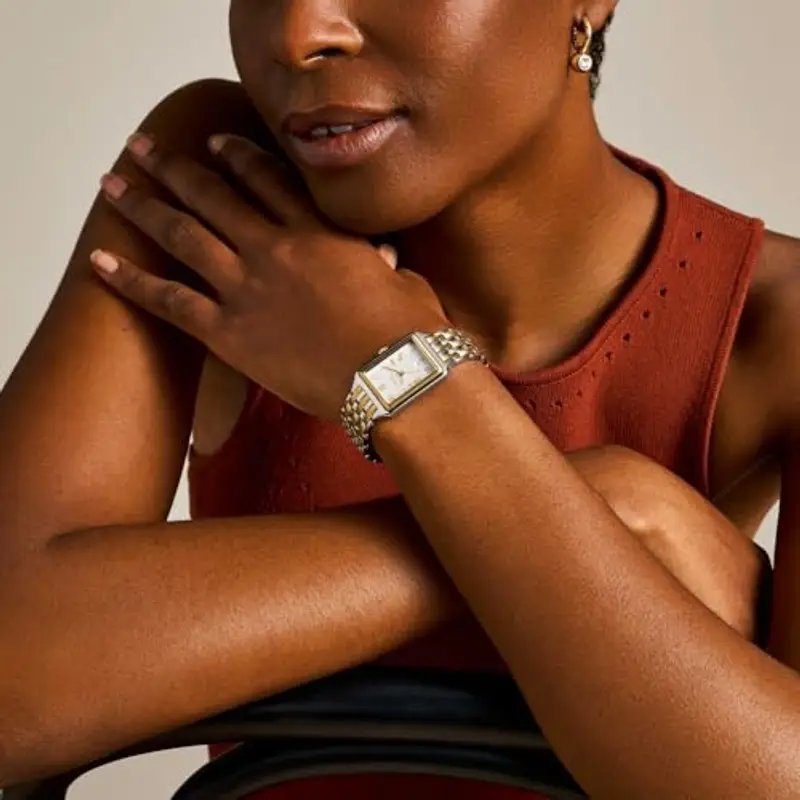 FOSSIL Orologio Raquel per donna, Movimento al quarzo a tre lancette con cinturino in acciaio inossidabile miniatura 2