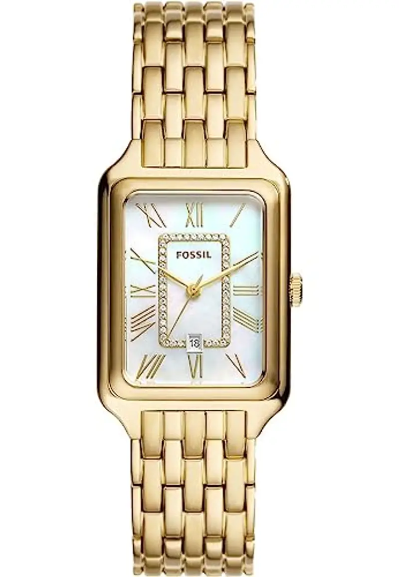 Fossil Orologio Raquel per donna, Movimento al quarzo a tre lancette con cinturino in acciaio inossidabile