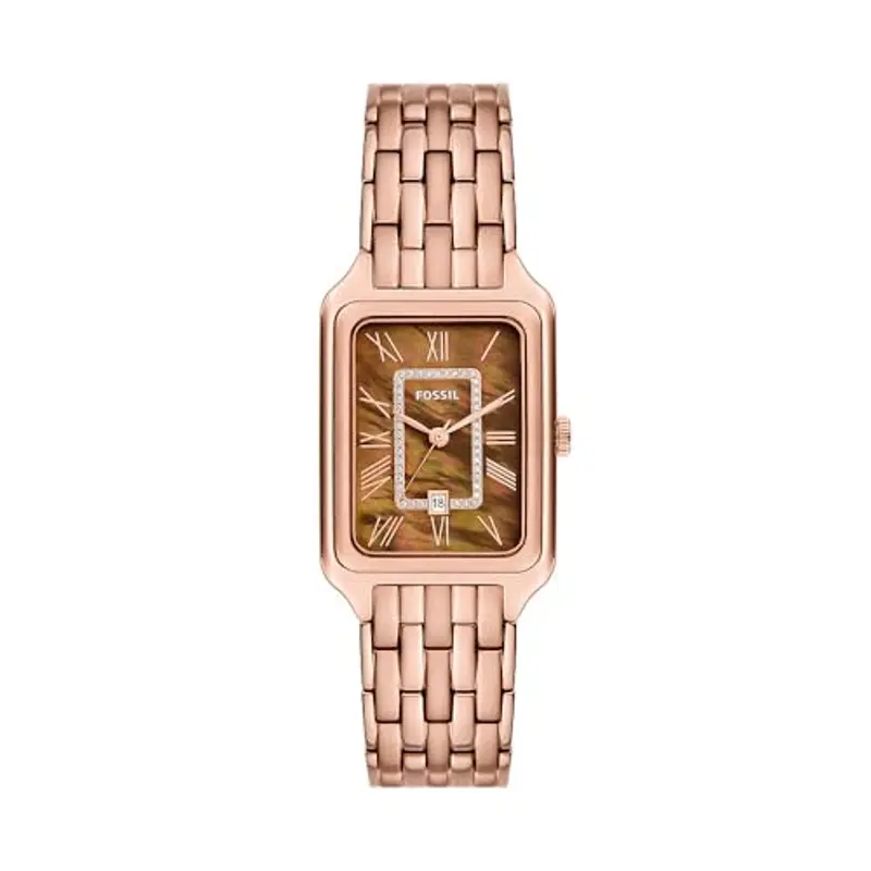 Fossil Orologio Raquel per donna, Movimento al quarzo a tre lancette con cinturino in acciaio inossidabile
