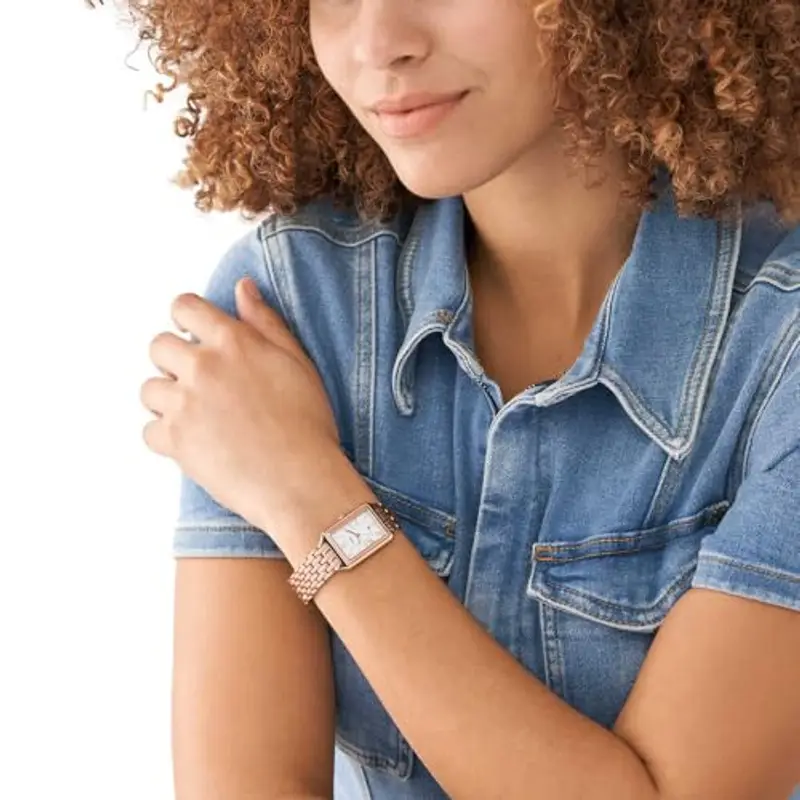 Fossil Orologio Raquel per donna, Movimento al quarzo a tre lancette con cinturino in acciaio inossidabile miniatura 2