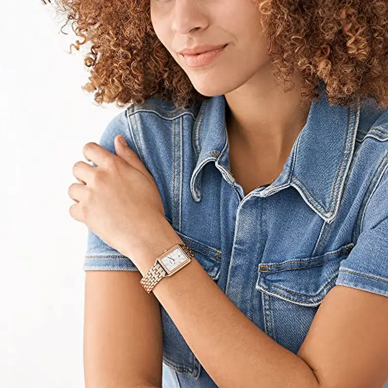 Fossil Orologio Raquel per donna, Movimento al quarzo a tre lancette con cinturino in acciaio inossidabile miniatura 3