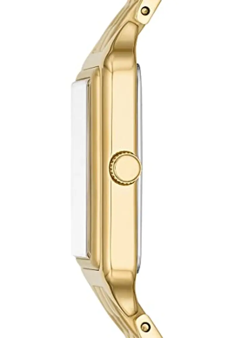 Fossil Orologio Raquel per donna, Movimento al quarzo a tre lancette con cinturino in acciaio inossidabile, Tono Oro E Bianco, 23 mm miniatura 3