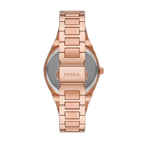 Fossil Orologio Scarlette da donna, 38 mm Movimento al quarzo con data a tre lancette e cinturino in acciaio miniatura 3