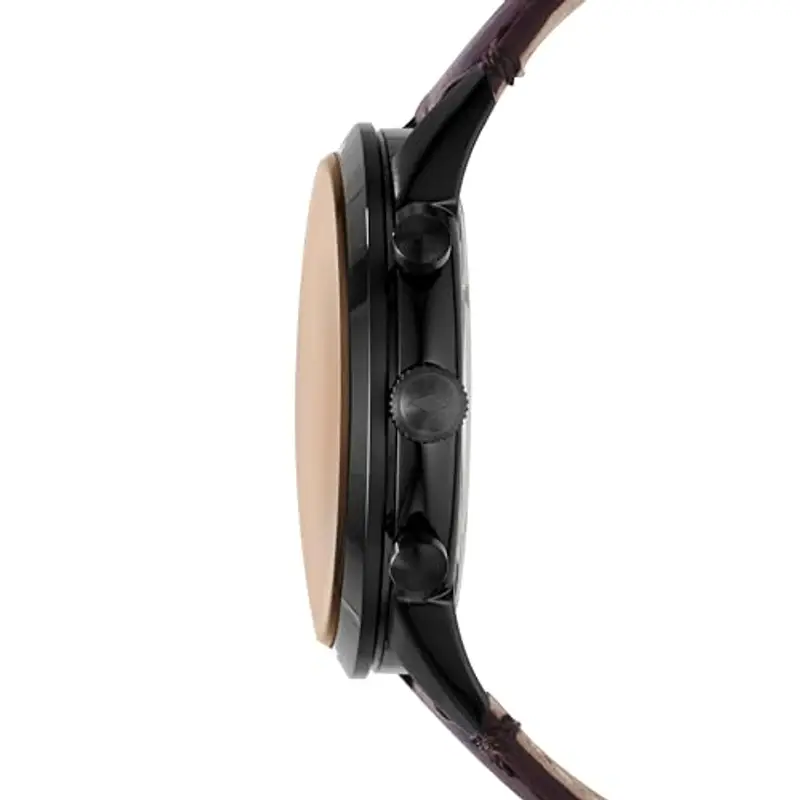 Fossil Orologio Townsman da uomo, movimento cronografo al quarzo con cinturino in pelle, Marrone Scuro miniatura 2