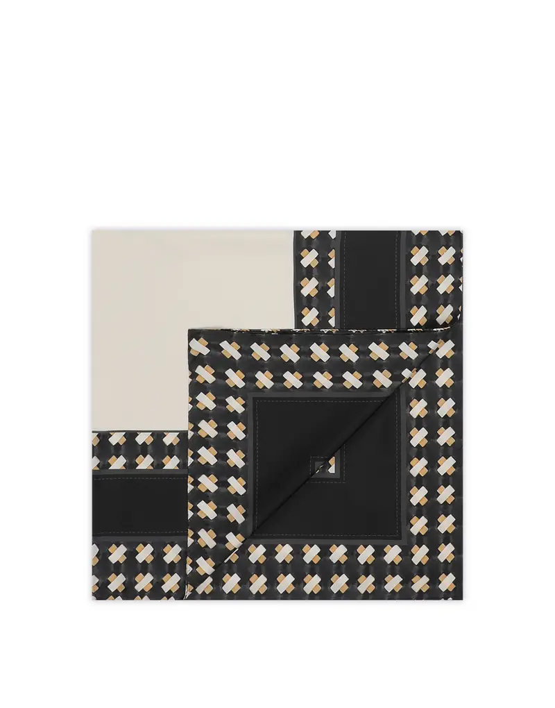 Foulard in seta con stampa a nappine BIANCO, one_size, Pollini