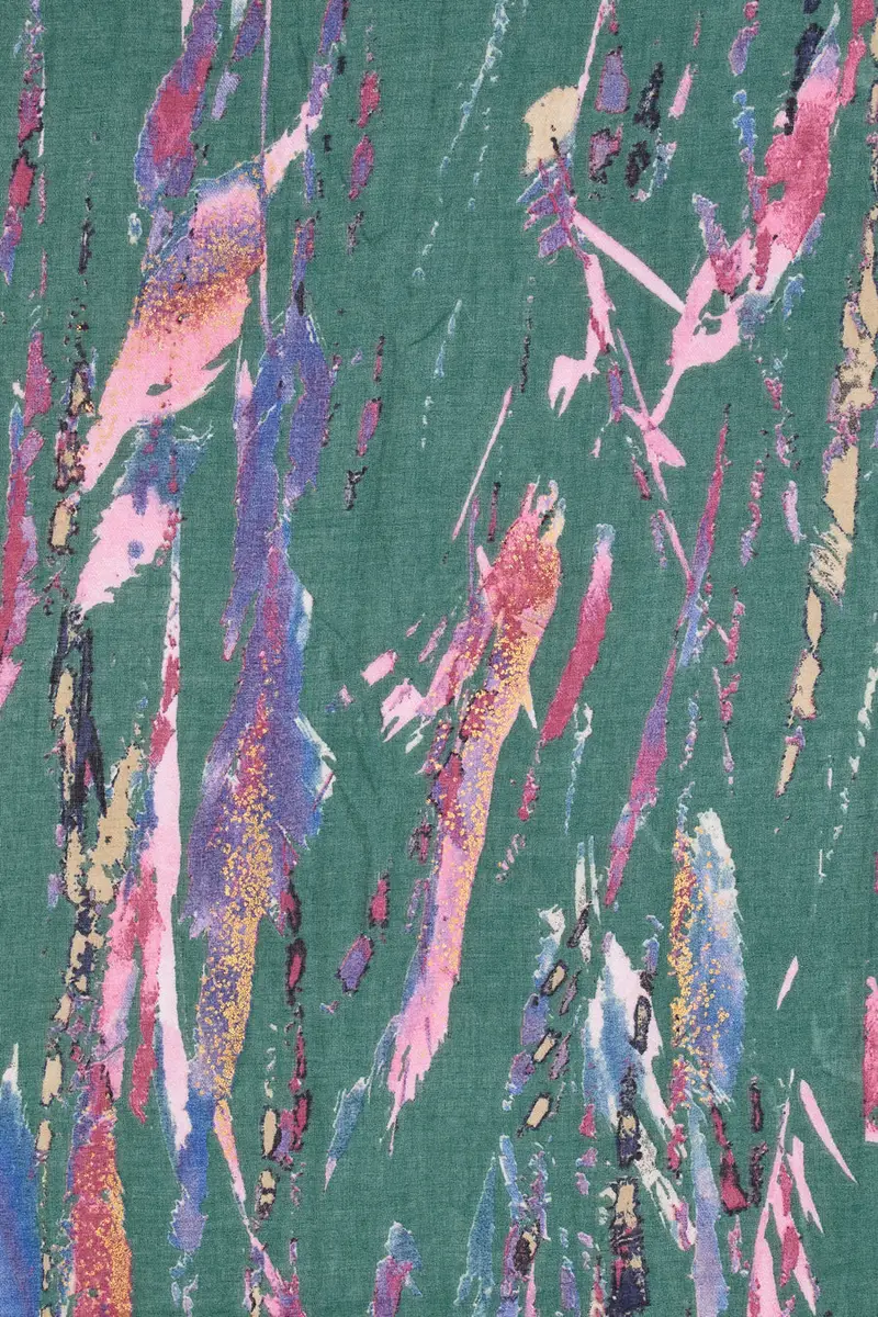 Foulard Verde Da Donna GianMarco Venturi 62929 miniatura 2