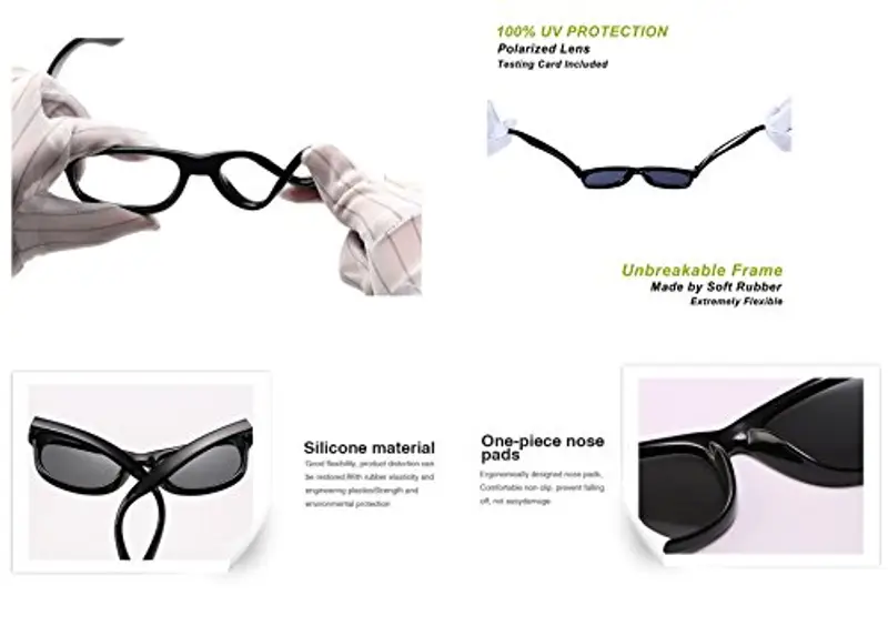 FOURCHEN Occhiali da sole Nero 1608436 miniatura 2