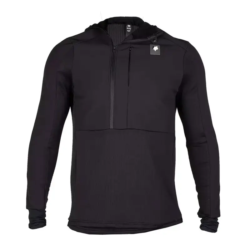 Felpa Mtb Defend Thermal Hoodie Nero Uomo XL