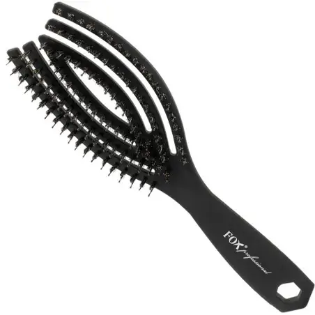 FLEX color Nylon Boar Black Matt - spazzola per capelli
