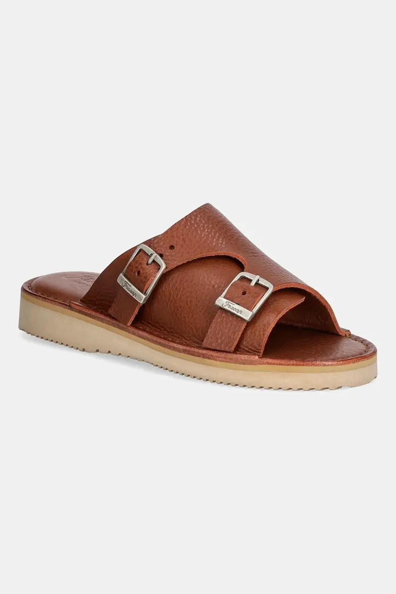 infradito in pelle Sandals colore marrone D110