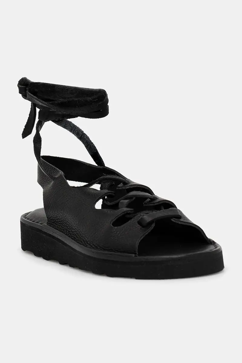 sandali in pelle Sandal colore nero D030