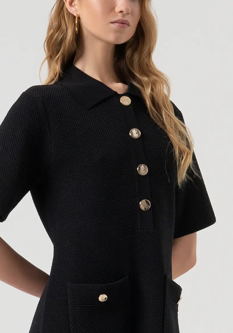 Abito flare mini in maglia miniatura 2