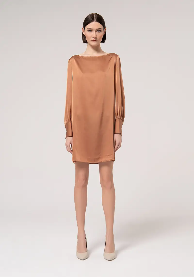 Abito linea ad A in raso